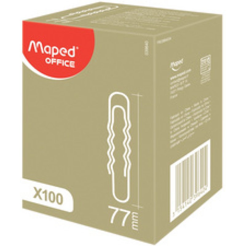 Maped Trombone, en acier nickelé, 50 mm, ondulé