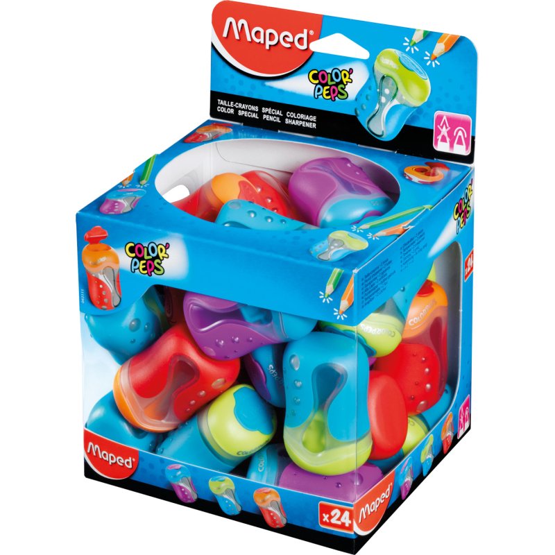 Maped 043111 2 Taille crayon manuel Bleu, Orange, Violet