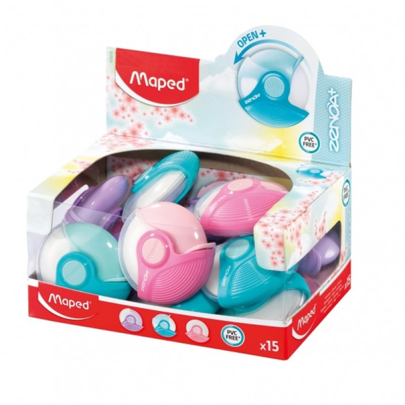 Maped 123211 gomme à effacer Plastique, Caoutchouc Couleurs assorties 15 pièce(s)