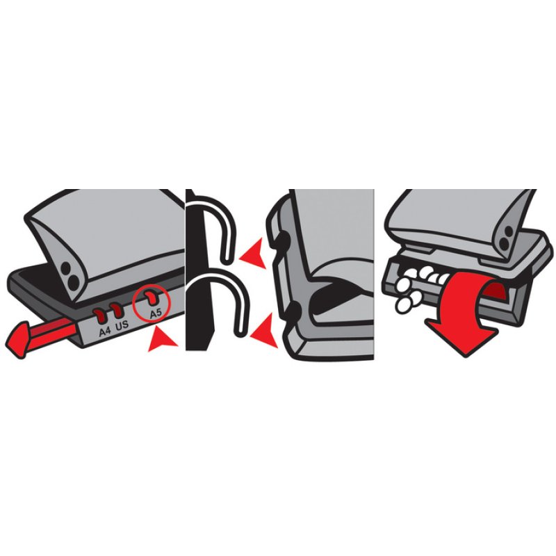 Maped Perforateur 4 trous Advanced A6225, noir