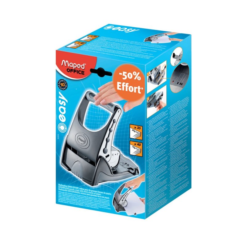 Maped M653510 perforateur papier 40 feuilles Argent
