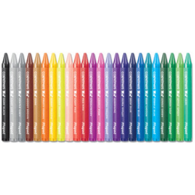 Maped Crayon de cire COLOR'PEPS WAX, étui en carton de 18