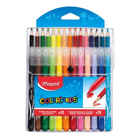 Maped Multi-pack de crayons de couleur et feutres COLOR'PEPS