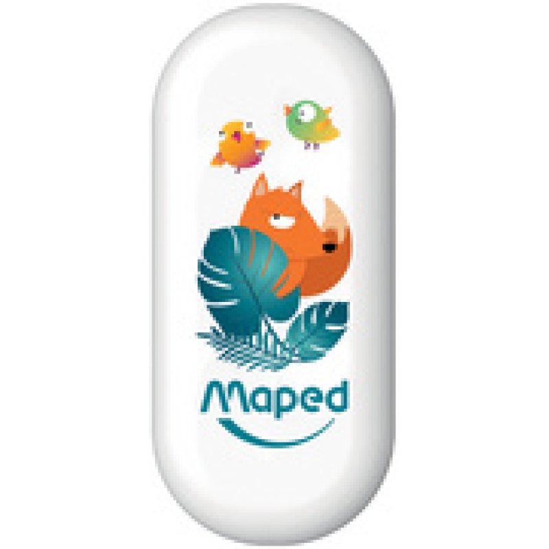 Maped Gomme plastique JUNGLE fever, blister, blanc