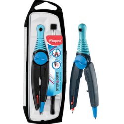 Maped Boîte de compas Stop & Safe avec bague d'adaptation,