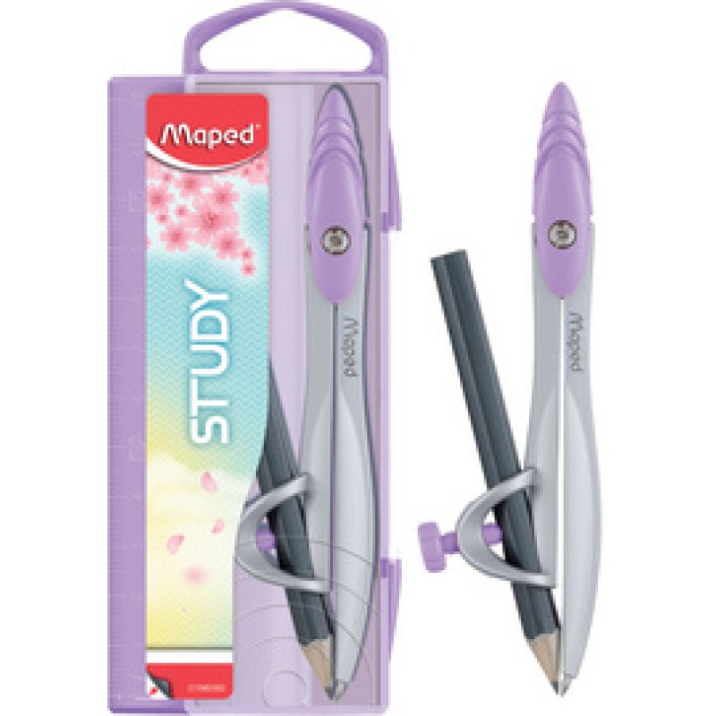 Maped Coffret compas Study PASTEL, incl. bague universelle