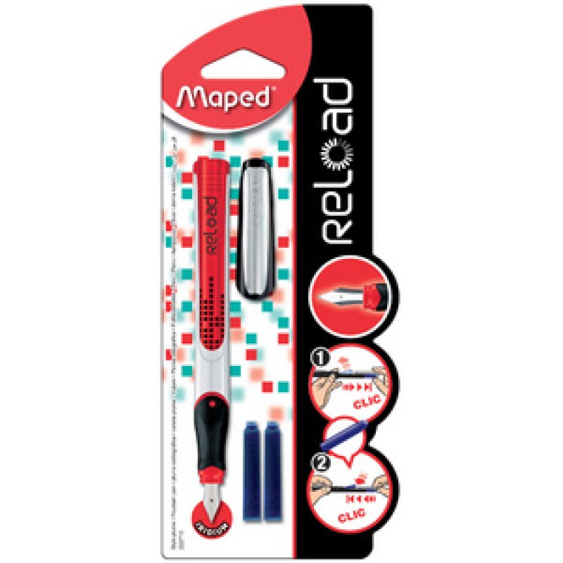 Maped Stylo plume Reload, assorti, taille de plume: M