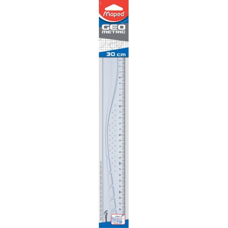 Maped 242030 Desk ruler 300 mm Plastic Transparent 1 pc(s)