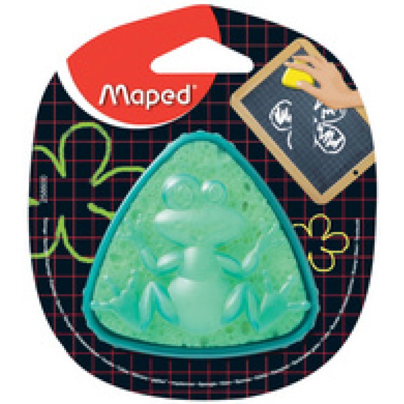 Maped Eponge pour ardoise,en boîte "grenouille",triangulaire