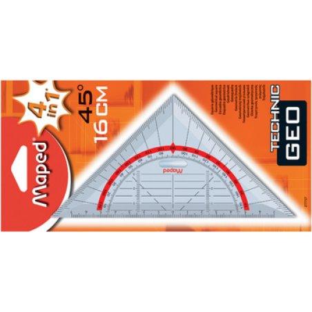 Maped Équerre geométrique Technic, hypoténuse: 160 mm