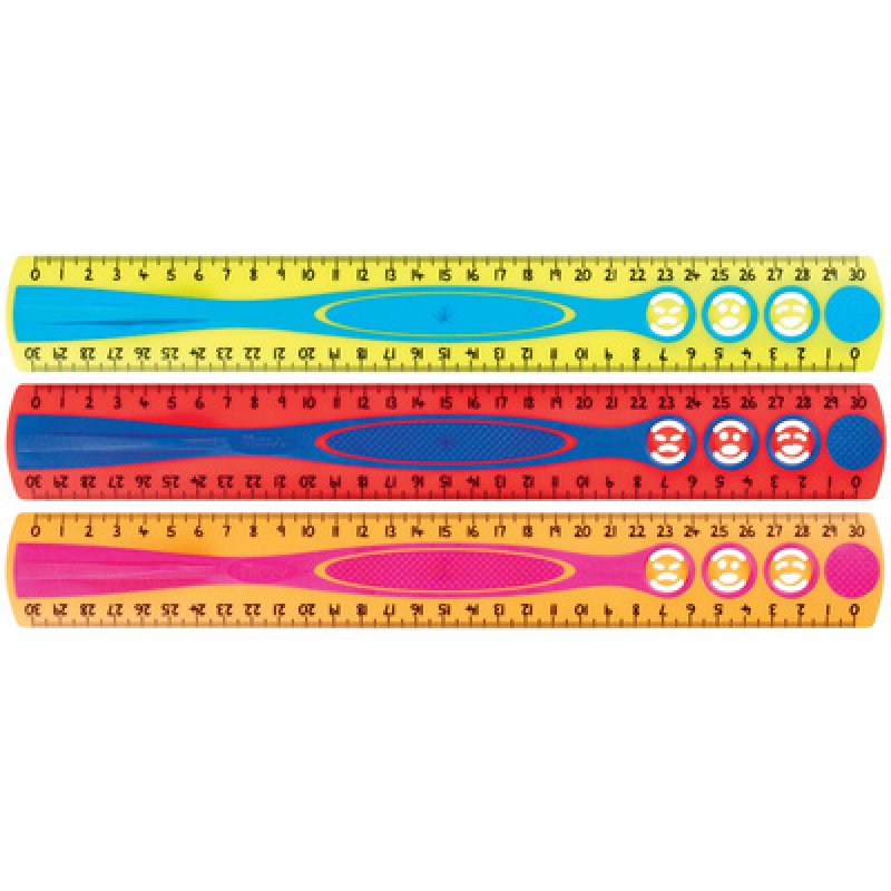 Maped Règle plate Kidy Grip, 300 mm, en plastique