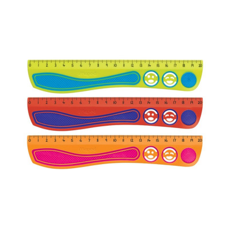Maped Règle plate Kidy Grip, 300 mm, en plastique