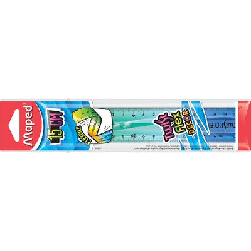 Maped Règle plate Twist'n Flex DECOR, 150 mm, incassable