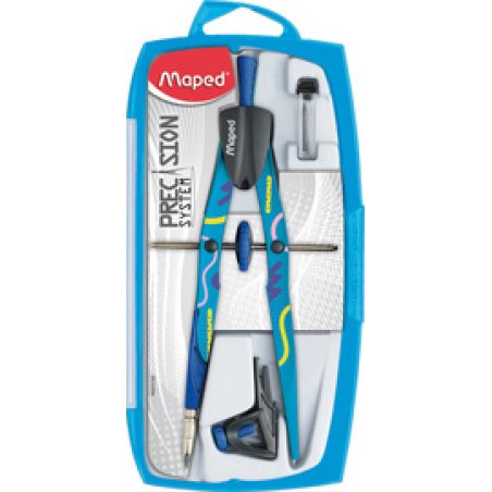 Maped Coffret compas PRECISION SYSTEM FANCY, 3 pièces