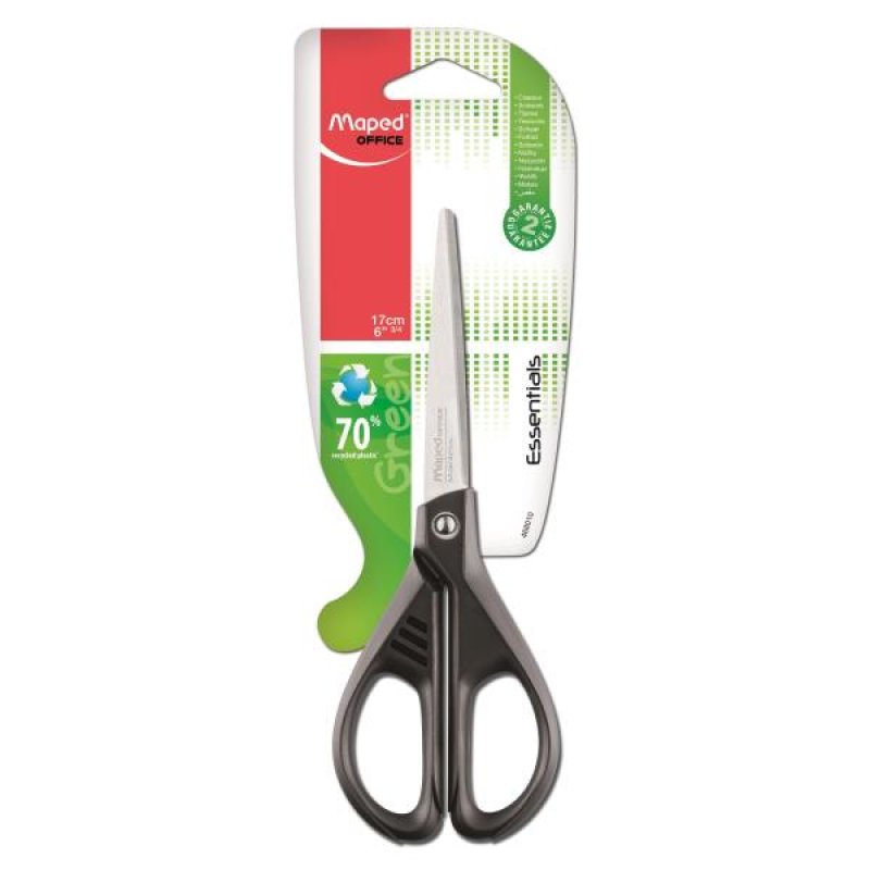 Maped Ciseaux Essentials Green, arrondi, longueur: 170 mm