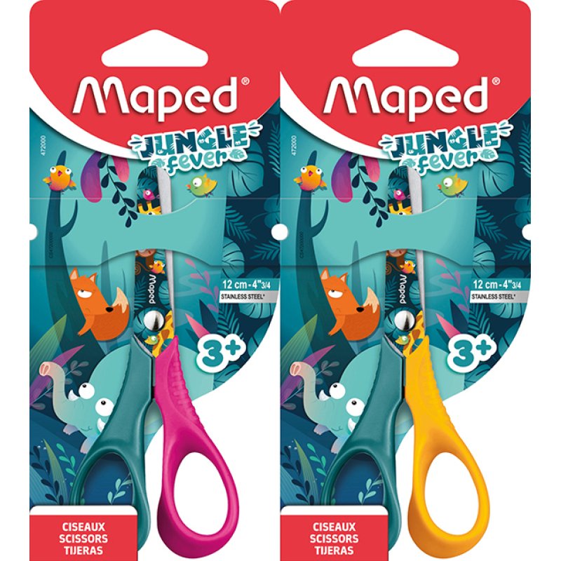 Maped Ciseaux JUNGLE fever VIVO, 120 mm, assorti