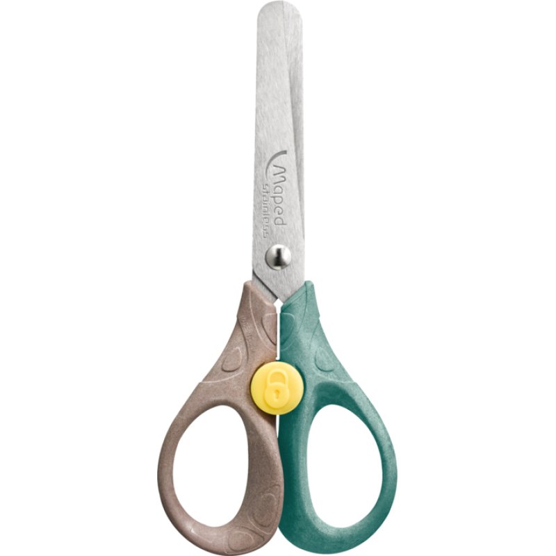Maped 473121FM stationery/craft scissors Art & Craft scissors Brown, Green, Metallic