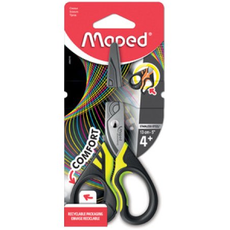 Maped Ciseaux Sensoft 3D Fluo, rond, longueur: 135 mm