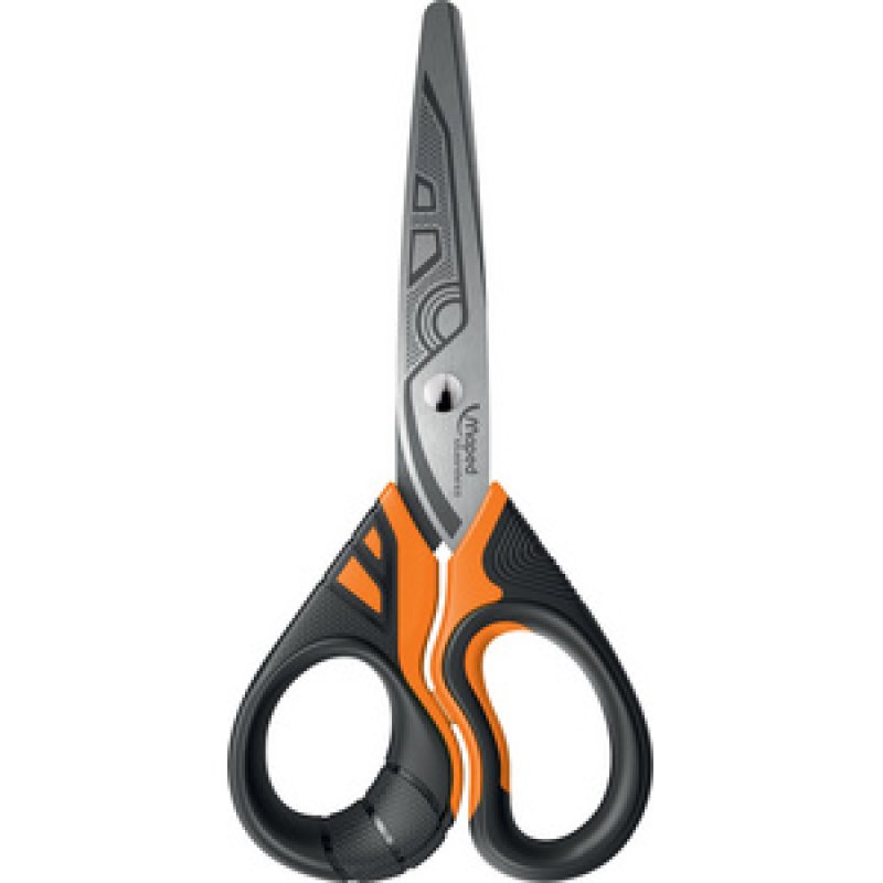 Maped Ciseaux Sensoft 3D Fluo, rond, longueur: 135 mm