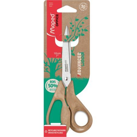 Maped 496111 stationery/craft scissors Universal Straight cut Brown