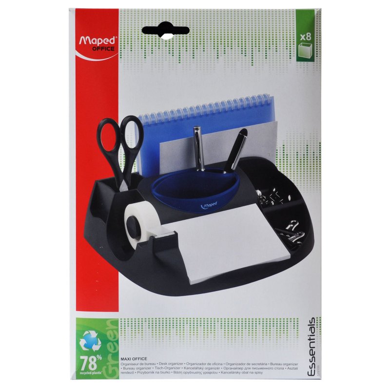 Maped 575100 pen/pencil holder Plastic Black, Blue