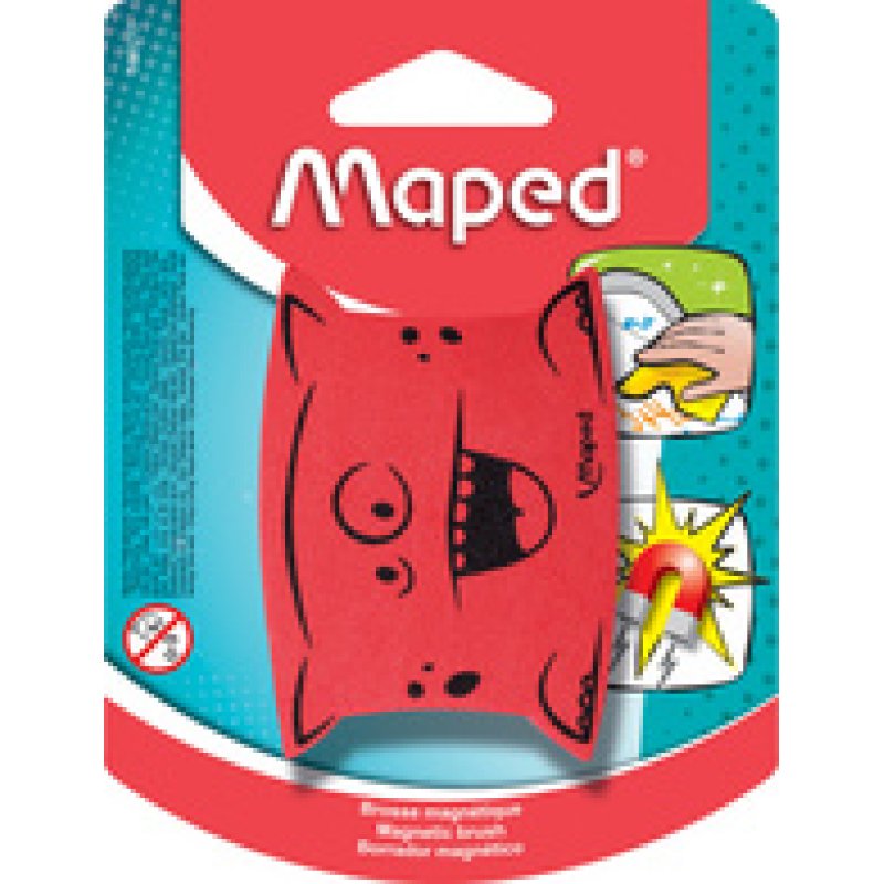 Maped Eponge pour tableau "Monstre", magnétique, couleurs