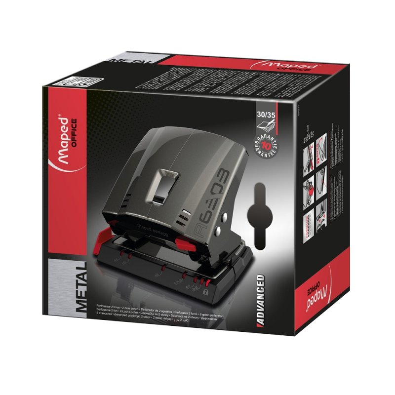 Maped M630311 perforateur papier 35 feuilles Noir