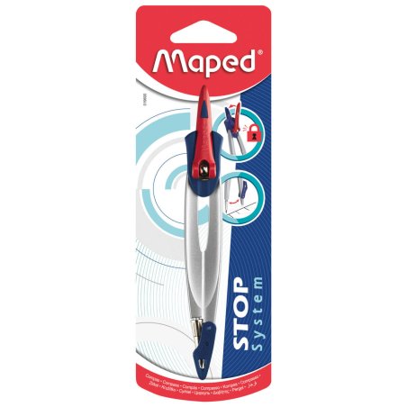 Maped 19600 bow compass Blue, Metallic, Red