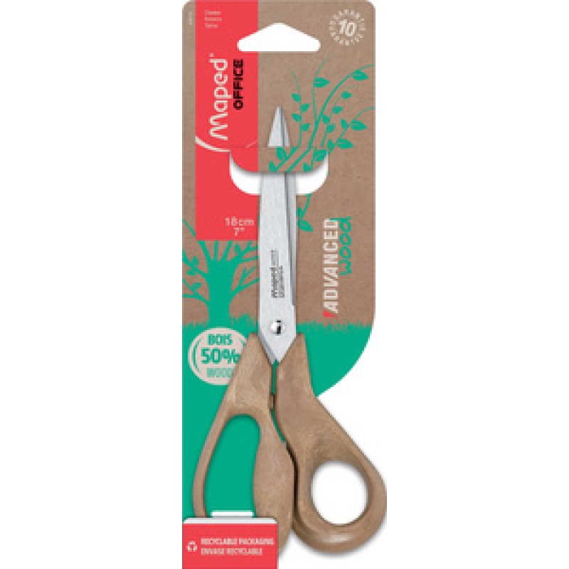 Maped Ciseaux ADVANCED WOOD, longueur: 250 mm, asymétriques