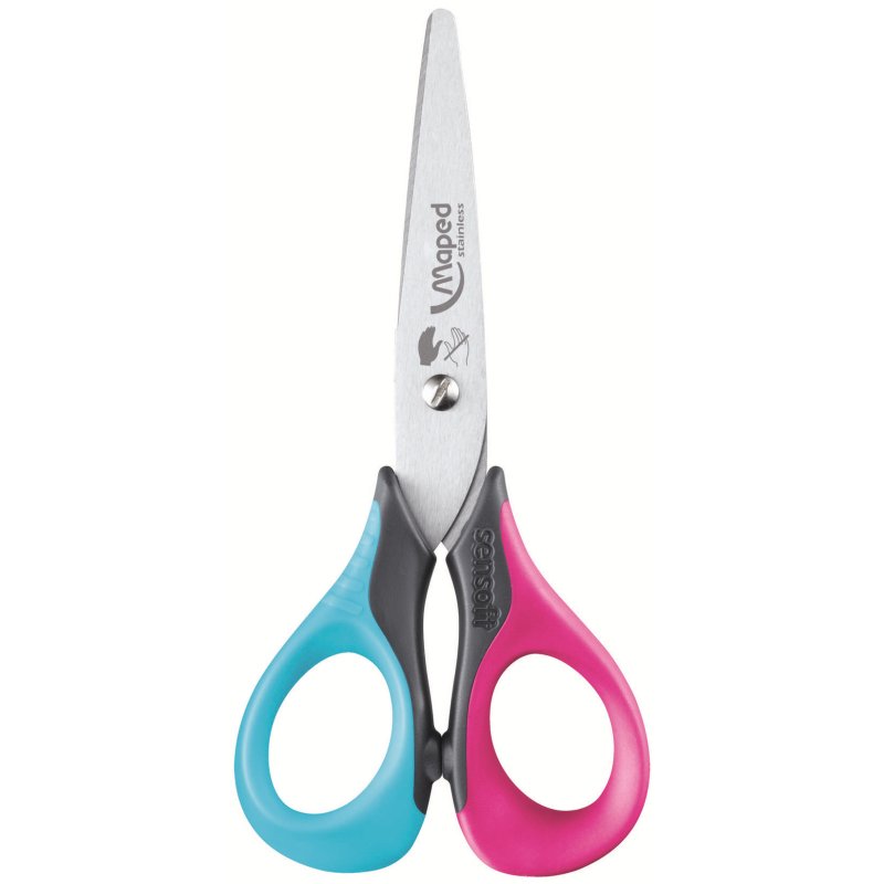 Maped Ciseaux scolaires Sensoft 3D, longueur: 130 mm,