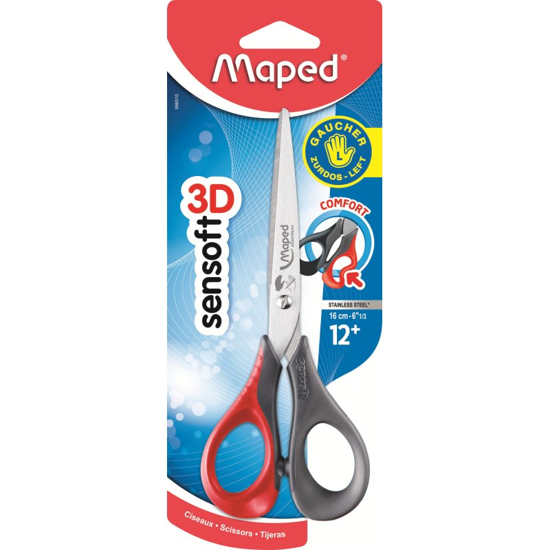 Maped 696510 stationery/craft scissors Universal Straight cut Multicolour