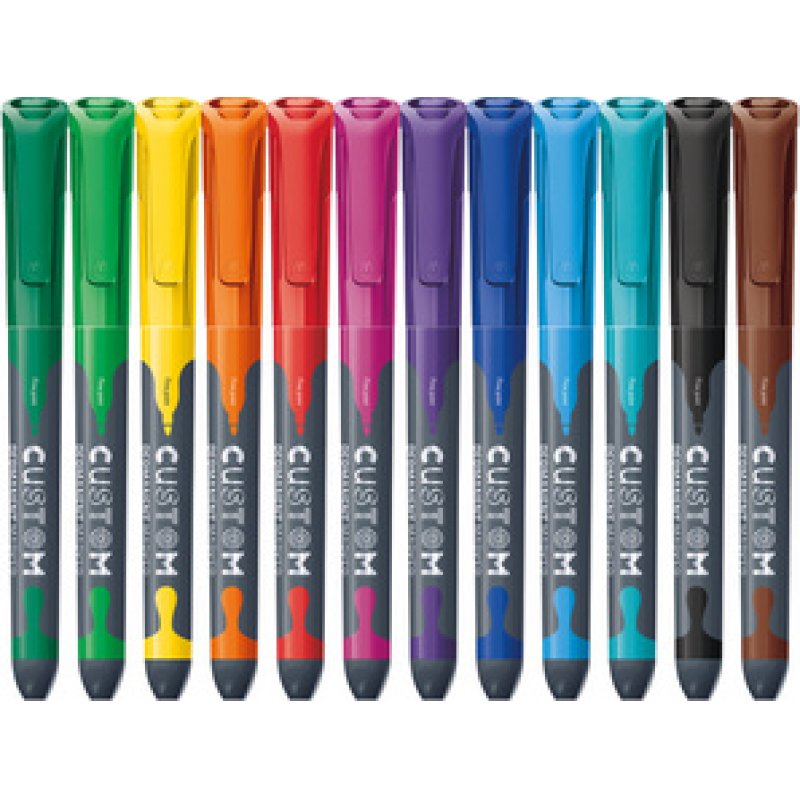Maped Marqueur permanent CUSTOM, étui de 12
