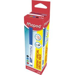 Maped Feutre à tableau blanc Marker'Peps, pack promo de 12