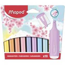 Maped Surligneur FLUO'PEPS PASTEL, blister de 4