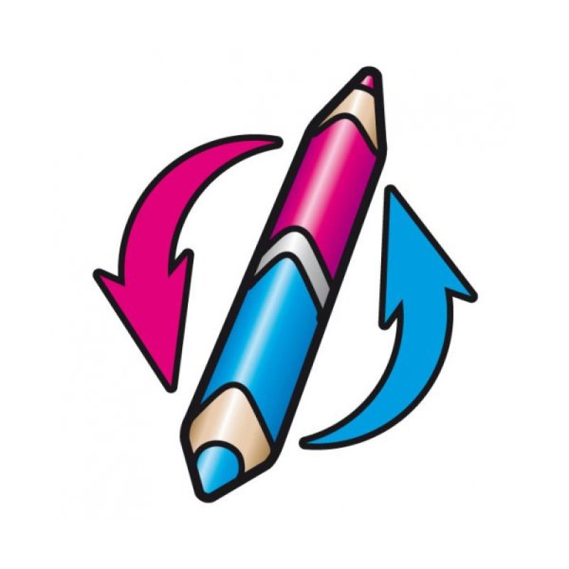 Maped Crayons bicolores COLOR'PEPS DUO, triangulaire, étui