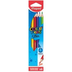 Maped 832002 Bleu, Marron, Vert, Rouge, Violet, Jaune 6 pièce(s)