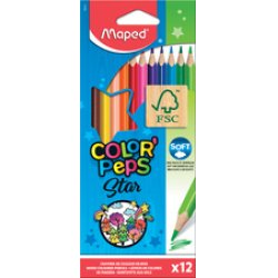 Maped Crayon de couleur COLOR'PEPS Star, étui carton de 72