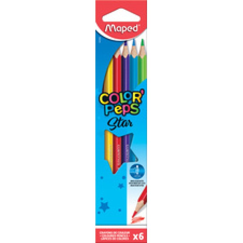 Maped Crayon de couleur COLOR'PEPS Star, étui carton de 72