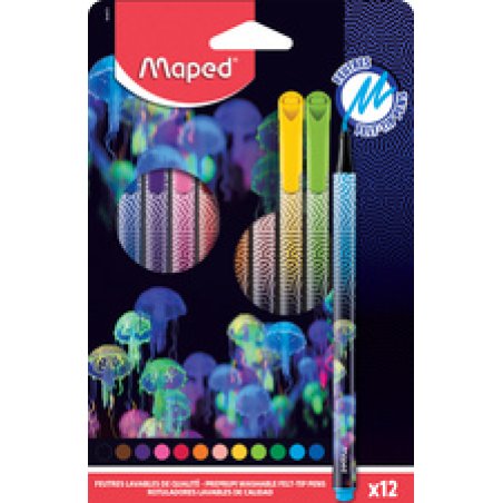 Maped Feutre DEEPSEA PARADISE, étui en carton de 12