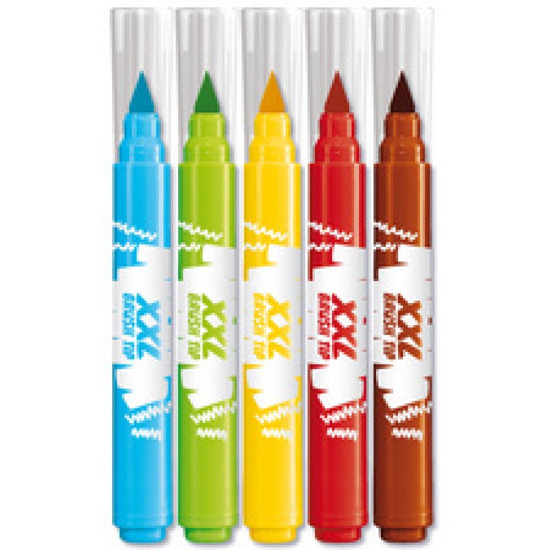 Maped Feutre XXL COLOR'PEPS BRUSH TIP, étui carton de 5