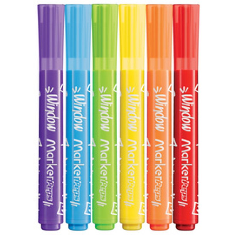 Maped Marqueur pour vitre MARKER'PEPS Window, étui de 6