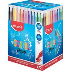 Maped Feutres dessin COLOR'PEPS Long Life, présentoir de 72