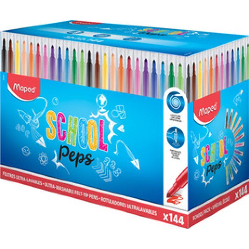 Maped Feutres dessin COLOR'PEPS Long Life, présentoir de 72