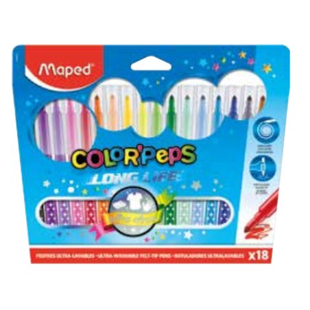 Maped 845021 stylo-feutre Moyen 18 pièce(s)