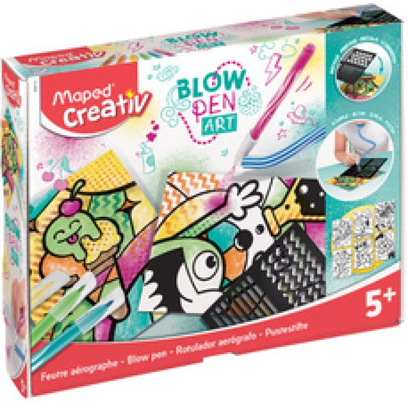 Maped Kit feutre aérographe BLOW PEN "Pop'Art", 15 pièces
