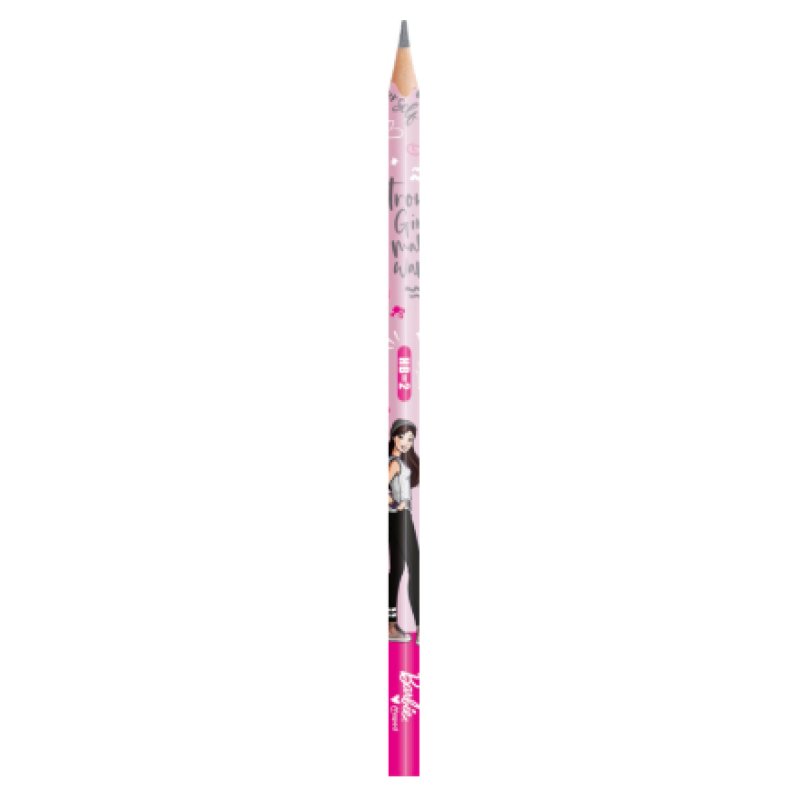 Maped Crayon de papier Barbie, avec gomme, HB, blister de 6