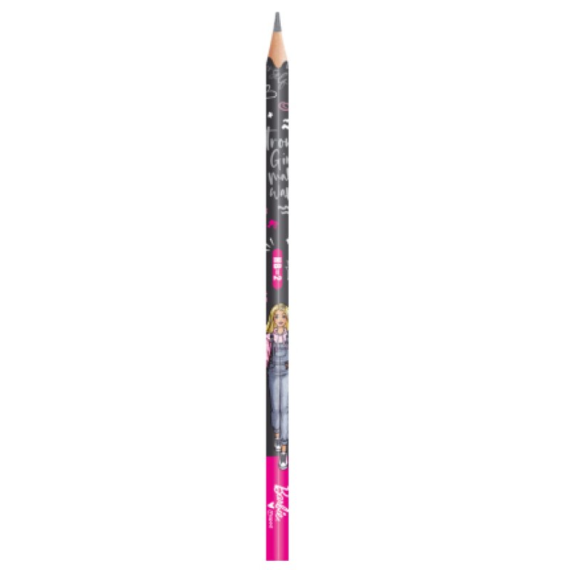 Maped Crayon de papier Barbie, avec gomme, HB, blister de 6
