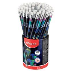 Maped Crayon de papier DEEPSEA PARADISE, avec gomme, HB