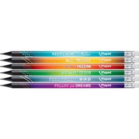 Maped Crayon graphite BLACK'PEPS ENERGY, dureté: HB, pot 72