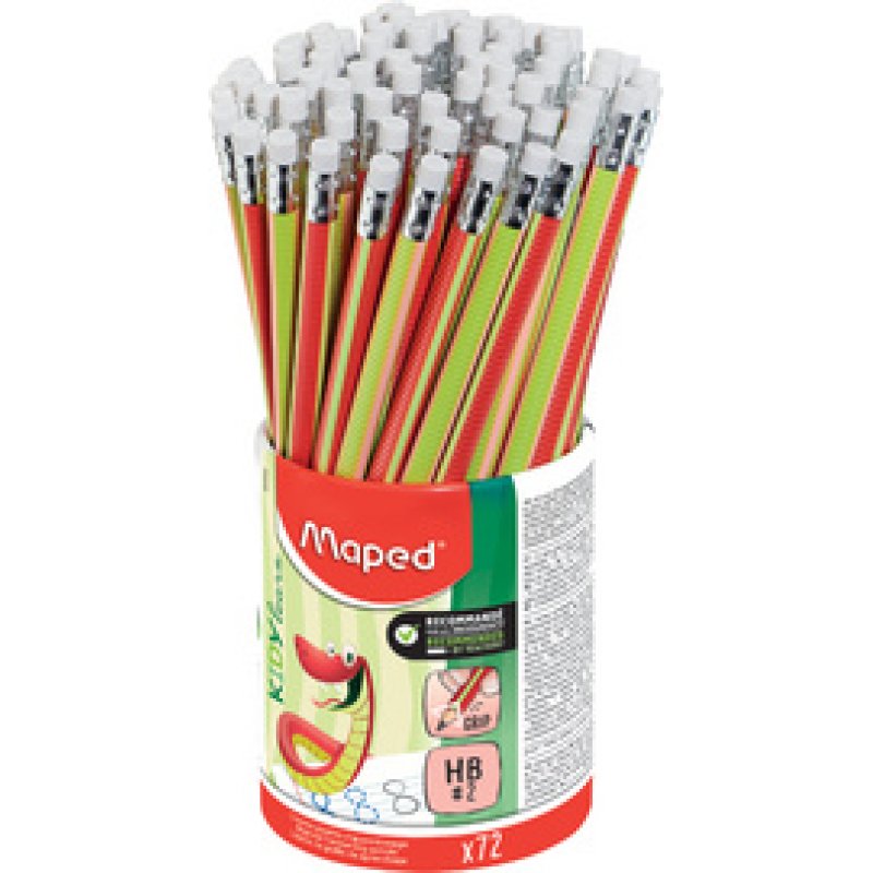 Maped Crayon d'apprentissage Kidy learn, pot de 72